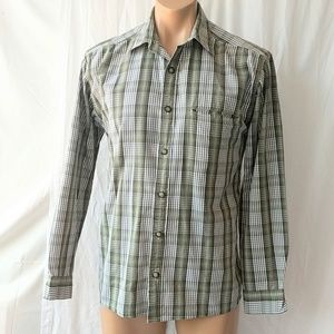 Levi's button down plaid men's long sleeves sz M